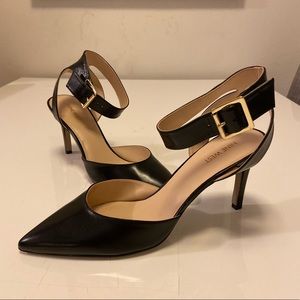 Black Ankle Strap Nine West Heels